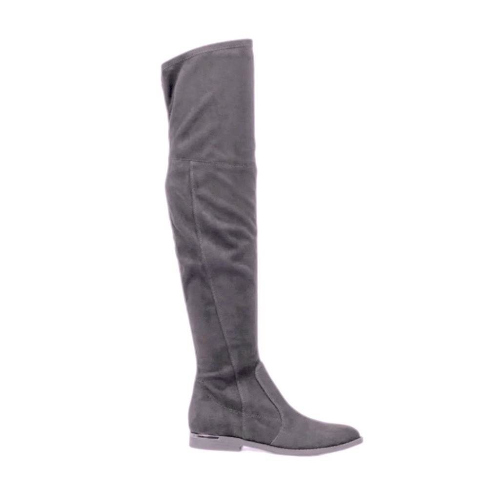 NEW! MARC FISHER Women's Over The Knee Boots Black Faux Suede Size 8.5
